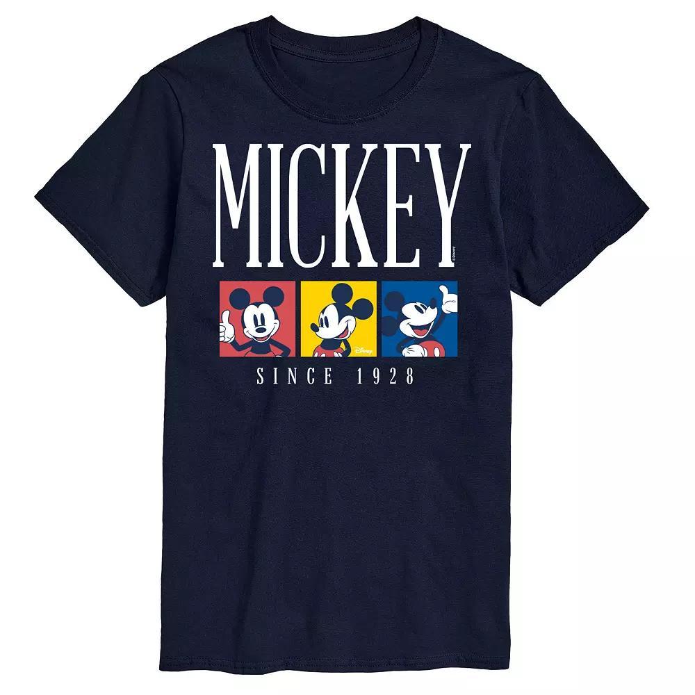 Disney's Mickey Mouse Big & Tall Color Block Graphic Tee, Men's, Size: XXL Tall, Black Product Image