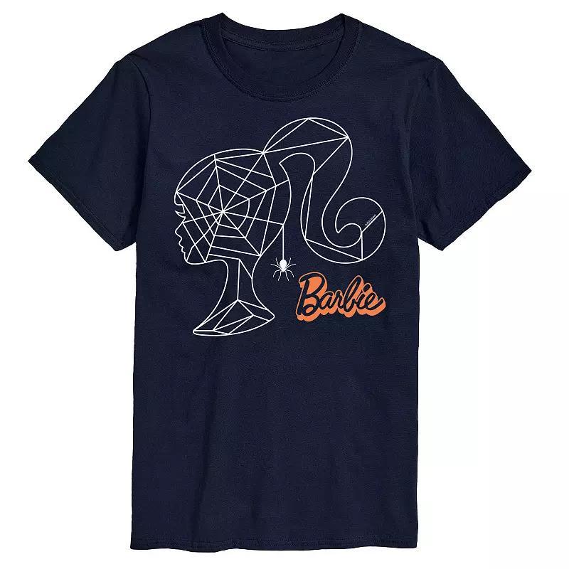 Mens Barbie Spider Web Head Graphic Tee Product Image