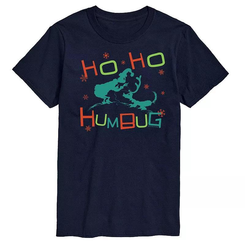 Mens Dr. Seuss The Grinch Ho Ho Humbug Graphic Tee Blue Product Image