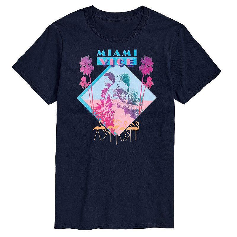 Big & Tall Miami Vice Graphic Tee, Mens Product Image