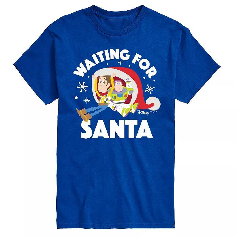 Disney / Pixars Toy Story Woody & Buzz Lightyear Mens Waiting For Santa Graphic Tee Product Image
