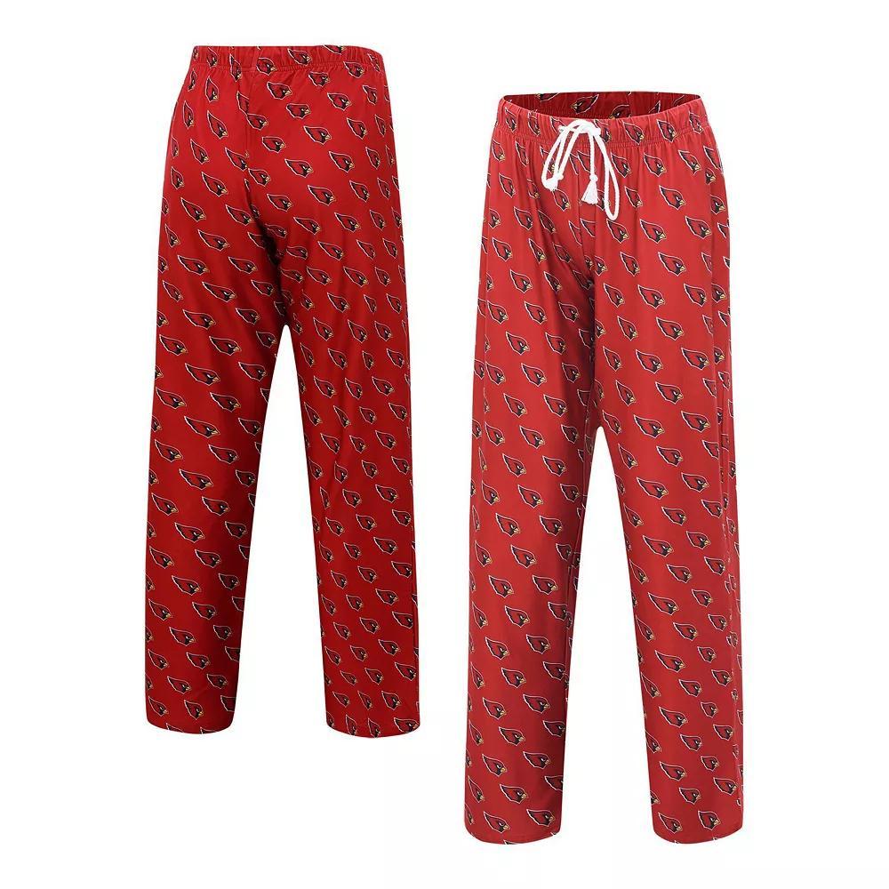 Women's Concepts Sport Cardinal Arizona Cardinals Gauge Allover Print Sleep Pants, Size: Large, Red Product Image
