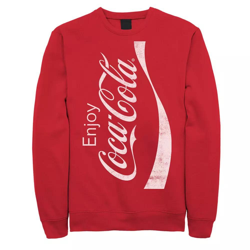 Men's Coca-Cola Enjoy Logo Sweatshirt, Size: Small, Red Product Image