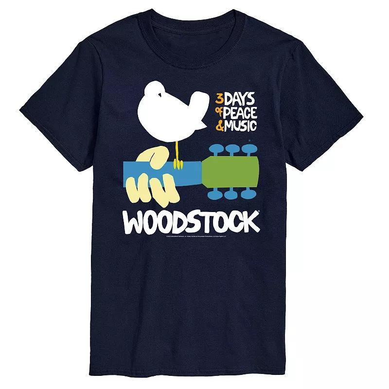 Big & Tall Woodstock Graphic Tee, Mens Blue Product Image
