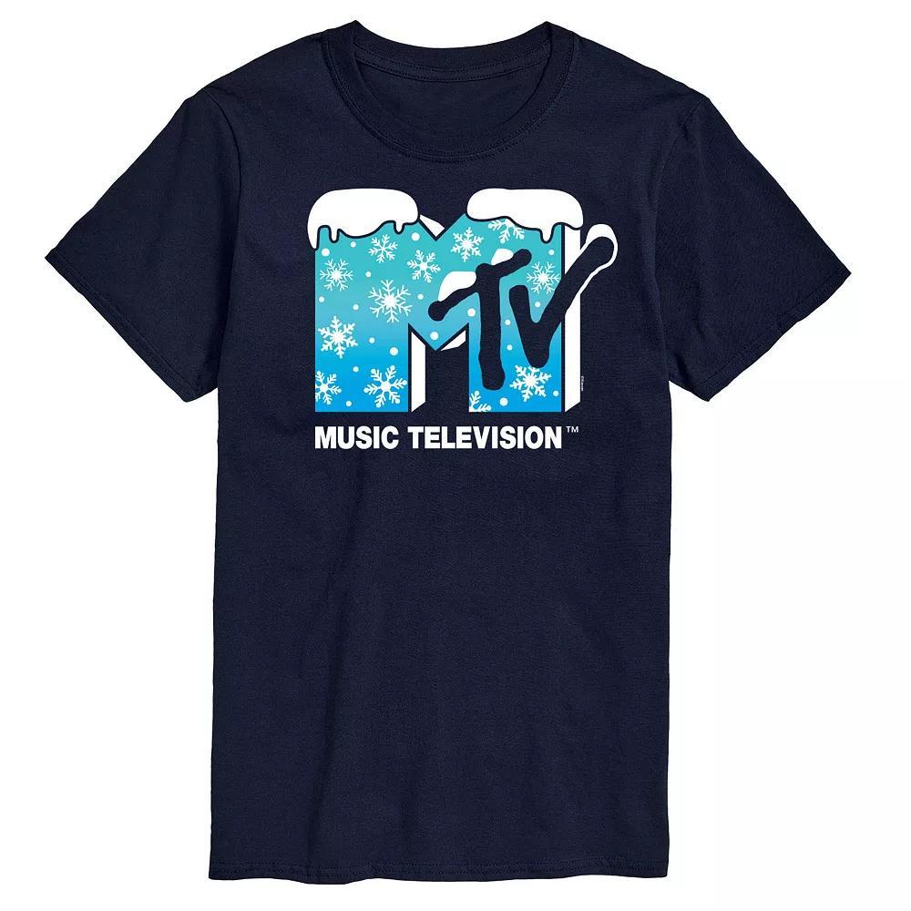 Mens MTV Snowflakes Logo Graphic Tee Product Image
