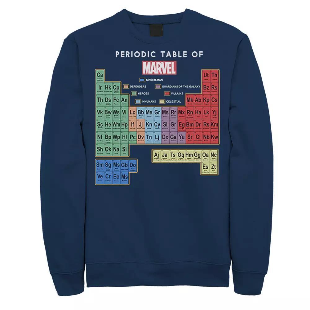 Men's Marvel Ultimate Periodic Table Of Elements Sweatshirt, Size: XXL, Black Product Image