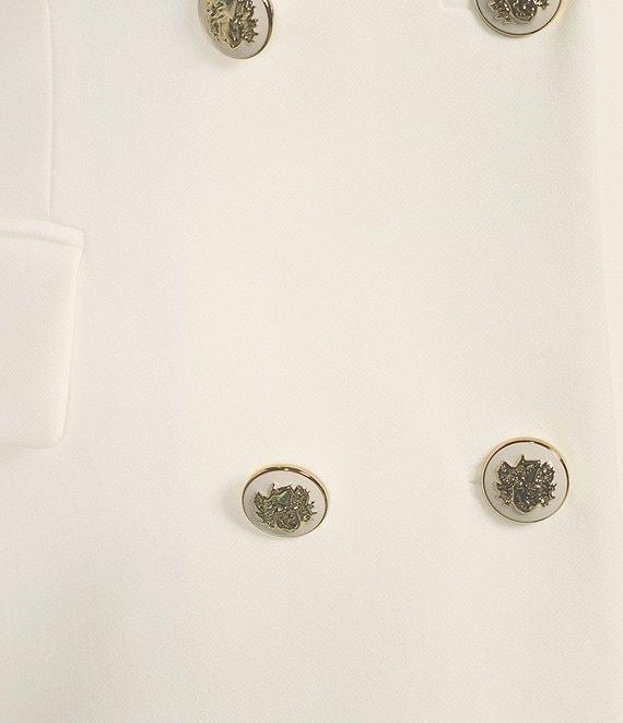 Antonio Melani Carey Notch Collar Pleated Crepe Blazer Dress Product Image