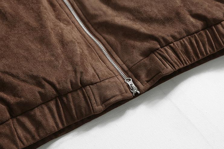 RT No. 6228 SUEDE ZIP-UP COLLAR JK Product Image