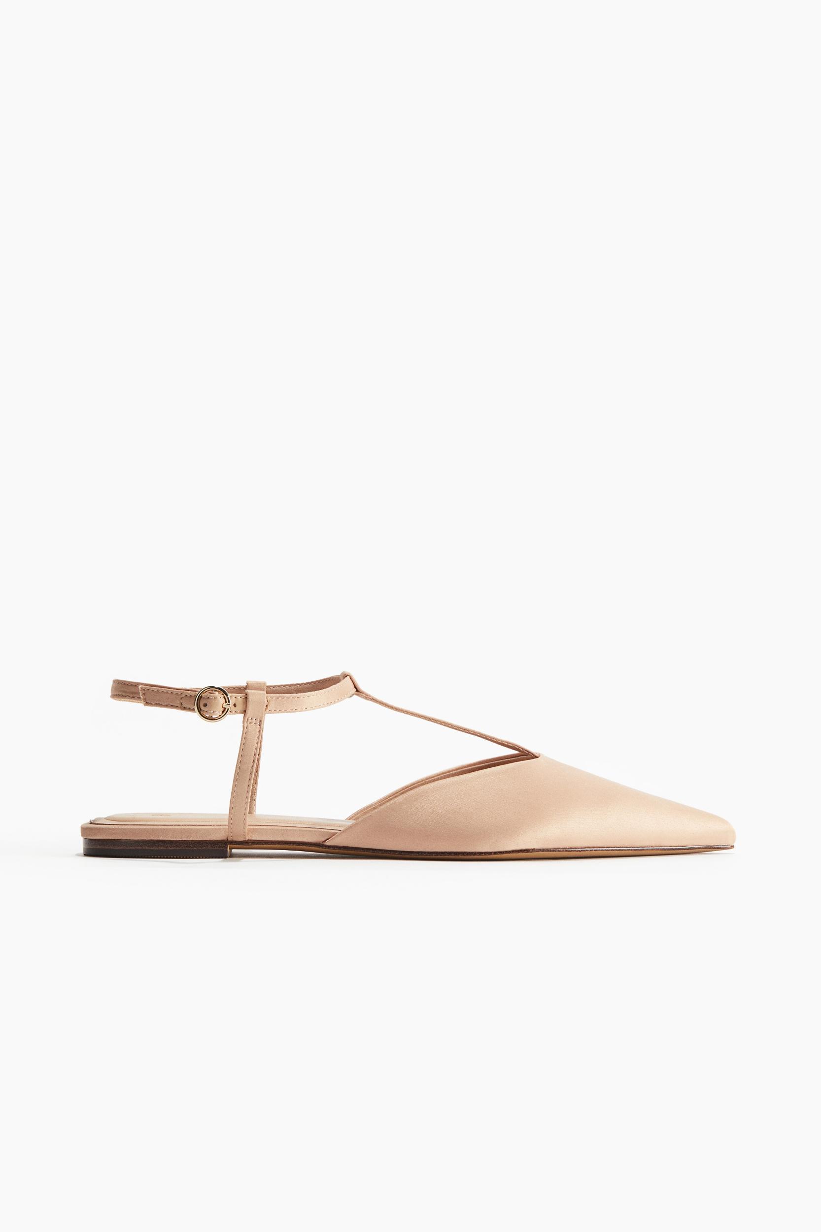 Pointed satin sandals Product Image