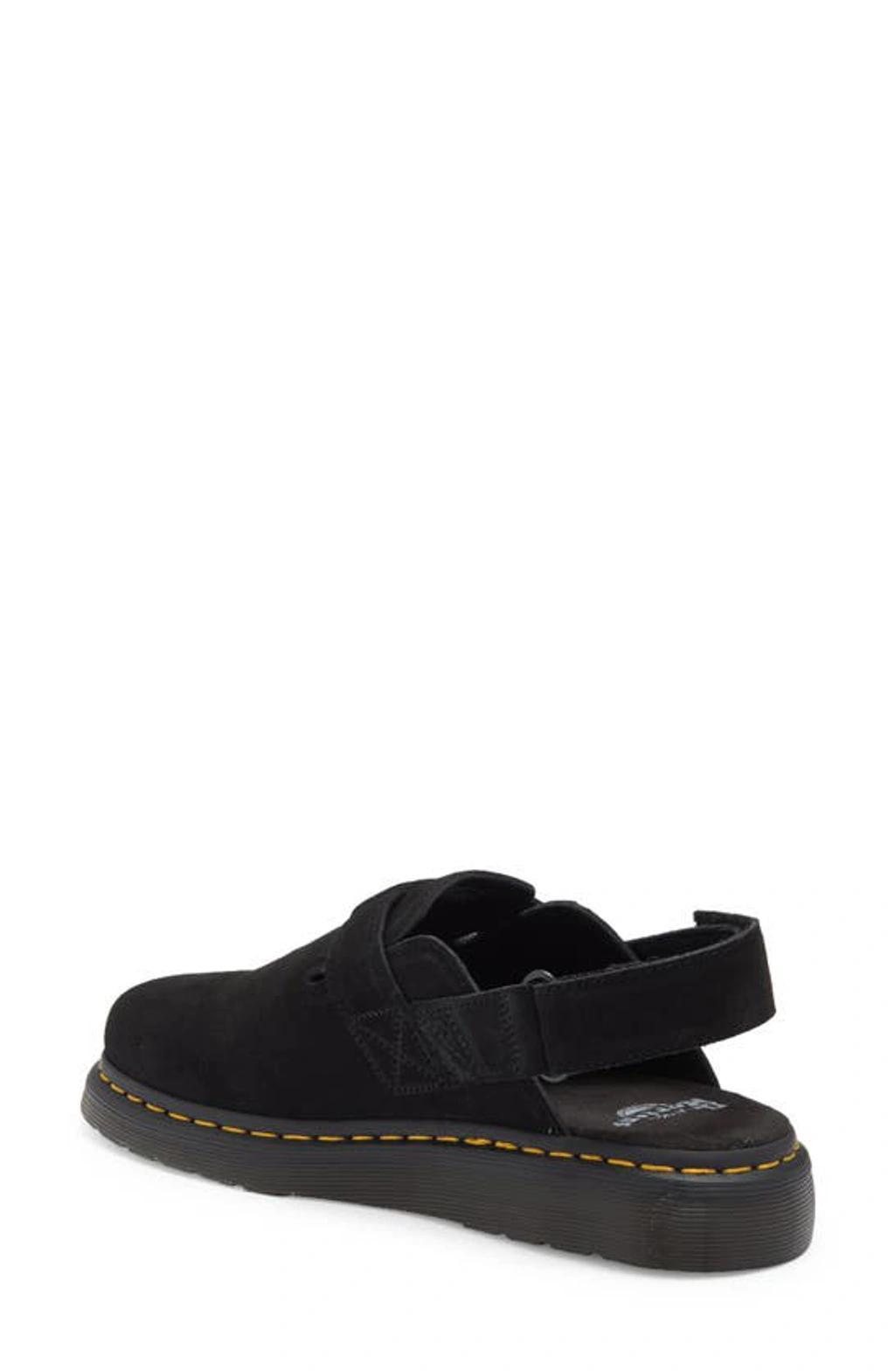 DR. MARTENS' Black Jorge Ii Suede Slingback Mules Product Image
