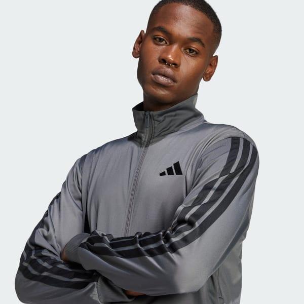 Men's adidas 3-Stripes Tricot Regular Sportswear Track Jacket, Size: XXL, Dark Blue Product Image