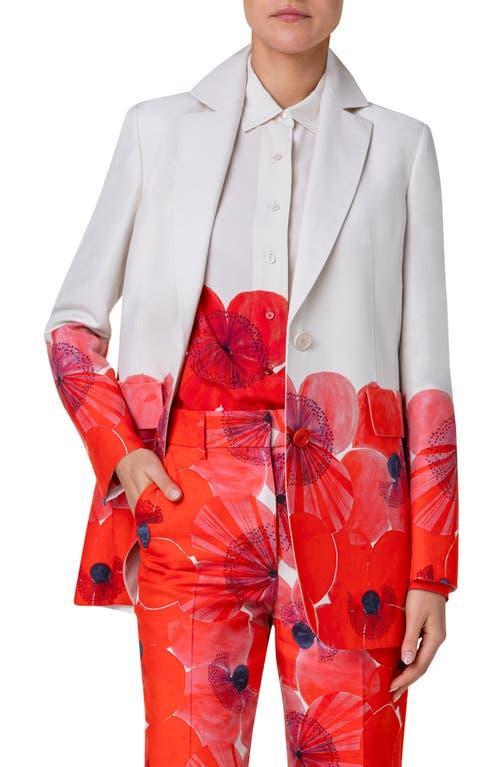 Womens Alvina Cotton-Silk Single-Breasted Blazer Product Image
