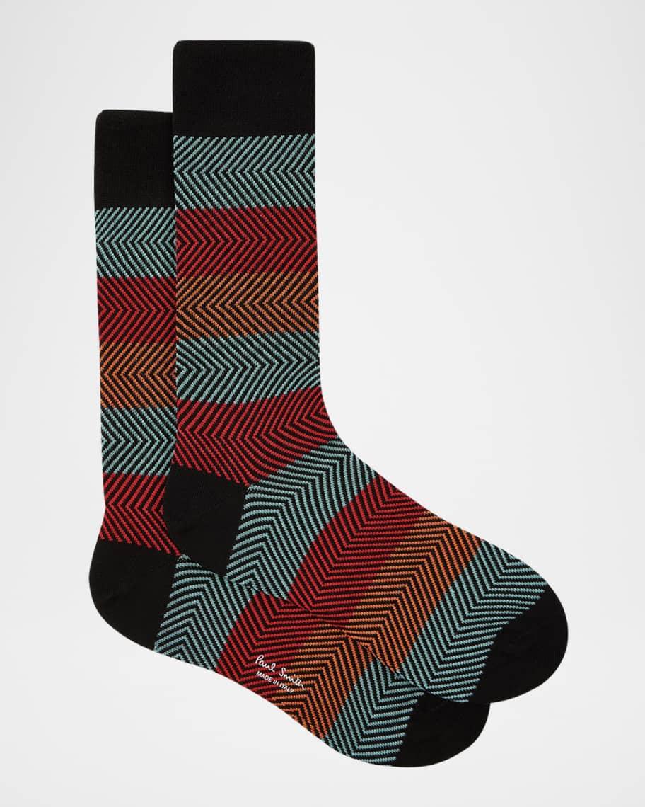 Mens Herman Zigzag Crew Socks Product Image