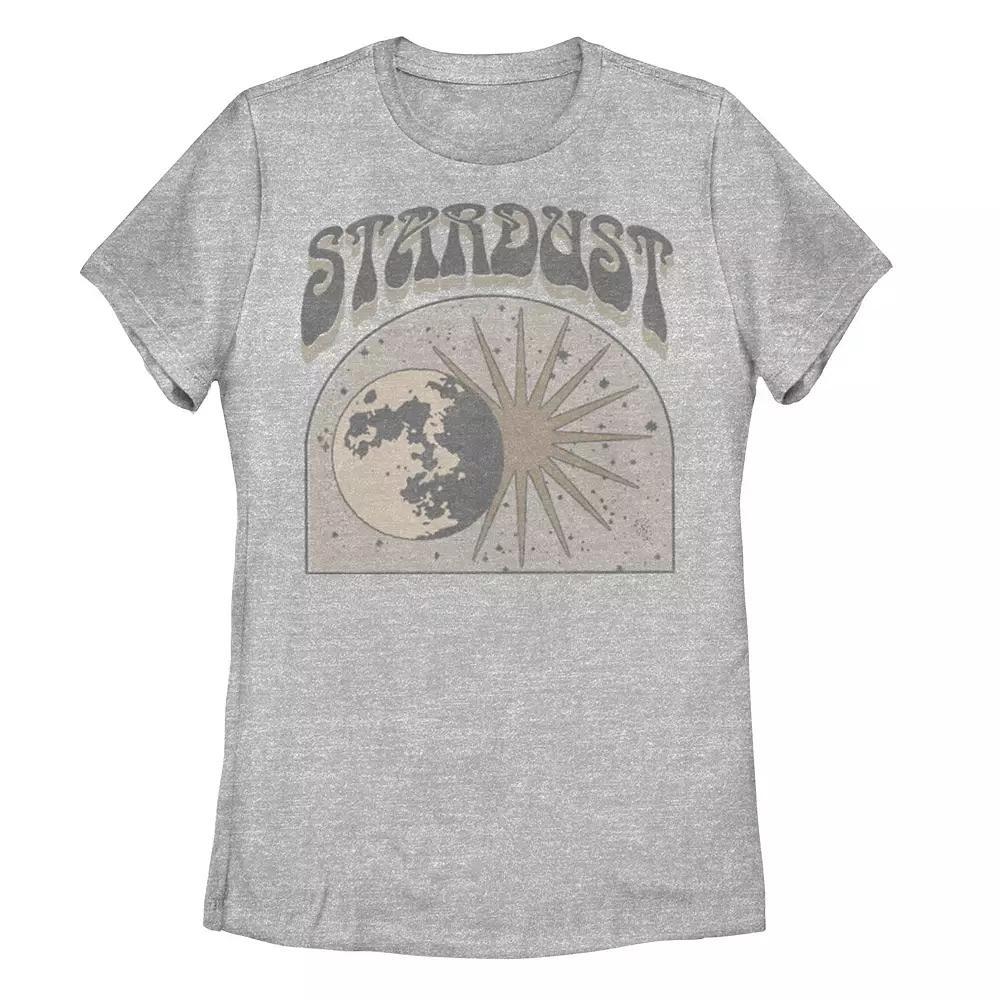 Juniors Stardust Retro Space Portrait Tee, Girls Athletic Grey Product Image