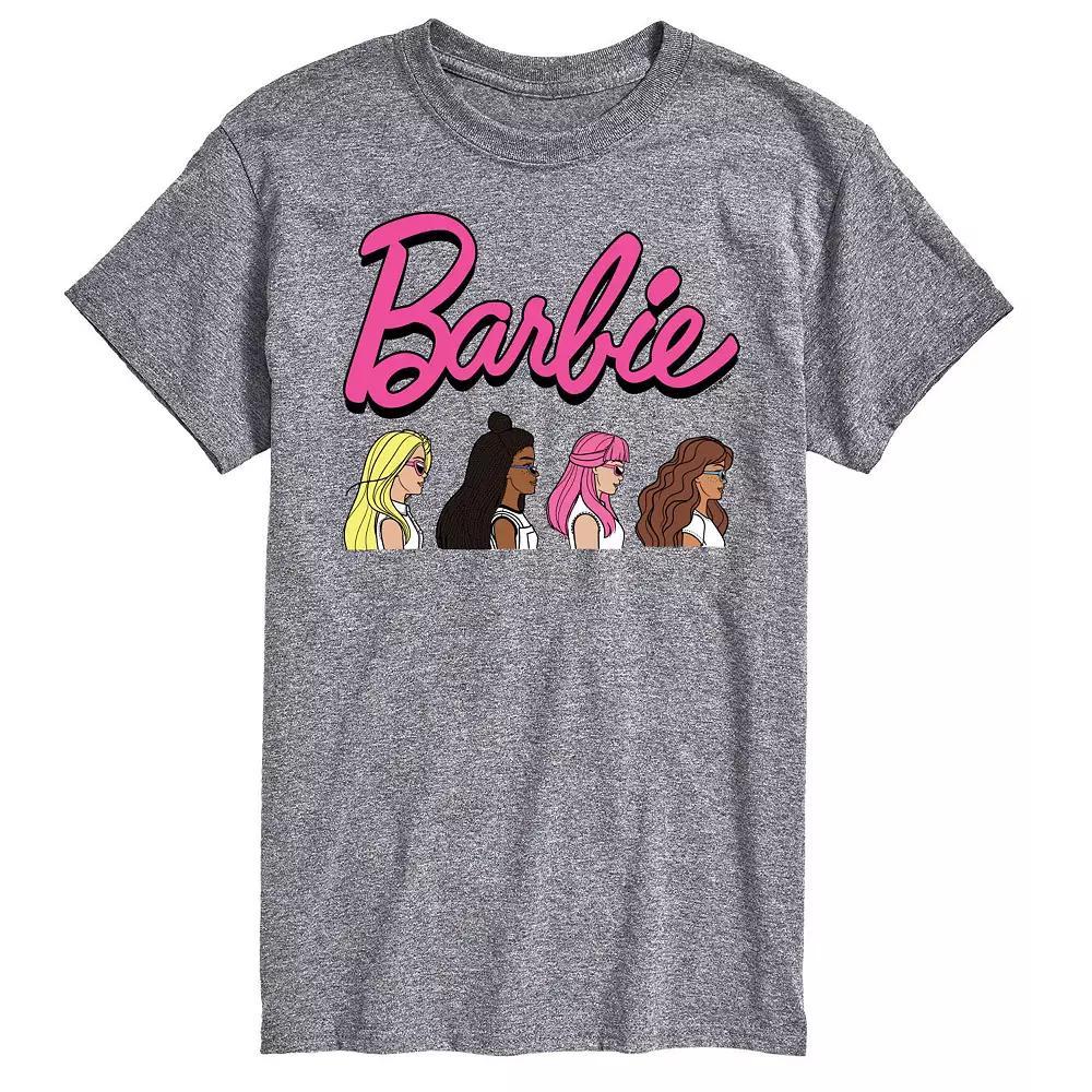 Big & Tall Barbie® Profiles Graphic Tee, Men's, Size: XL Tall, Gray Product Image