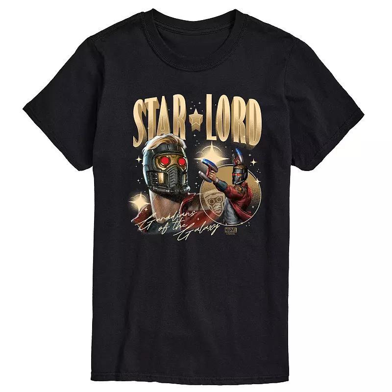 Big & Tall Marvel Guardians Of The Galaxy Star-Lord Bootleg Graphic Tee, Mens Product Image