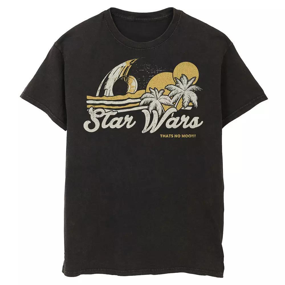 Men's Star Wars That's No Moon Poster Tee, Size: Large, Black Product Image