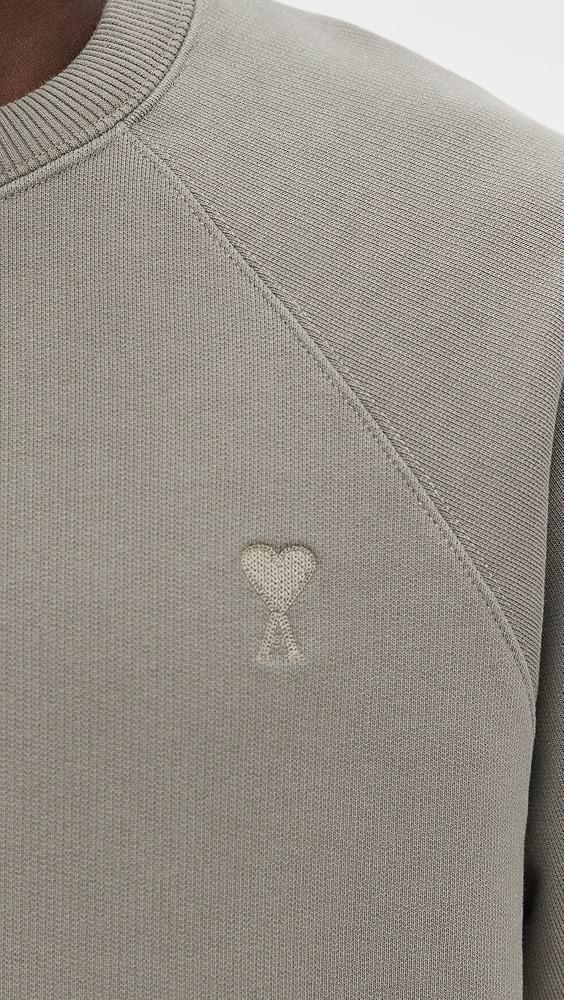 AMI ADC Boxy Fit Tonal Logo Sweatshirt | Shopbop Product Image