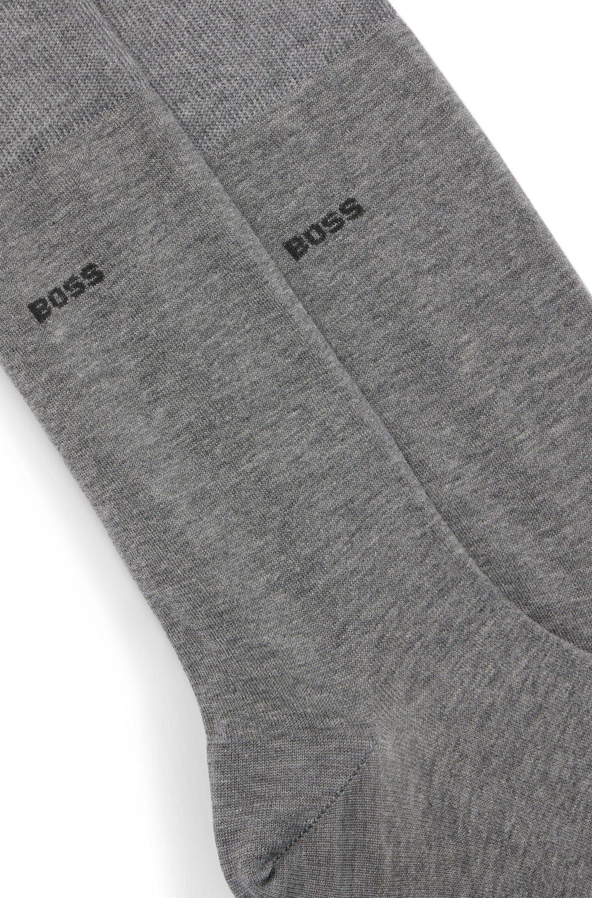 Two-pack of regular-length socks in stretch cotton Product Image