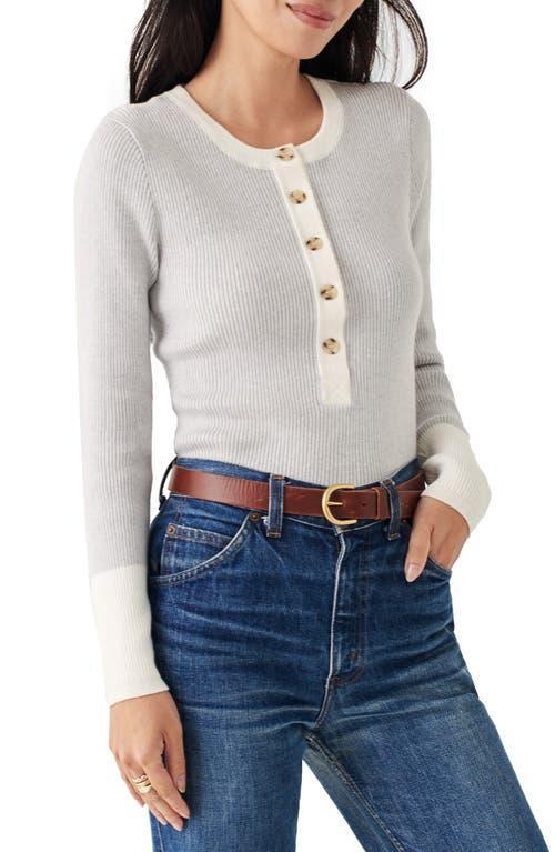 Faherty Mikki Henley (Neutral Color-Block) Women's Clothing Product Image