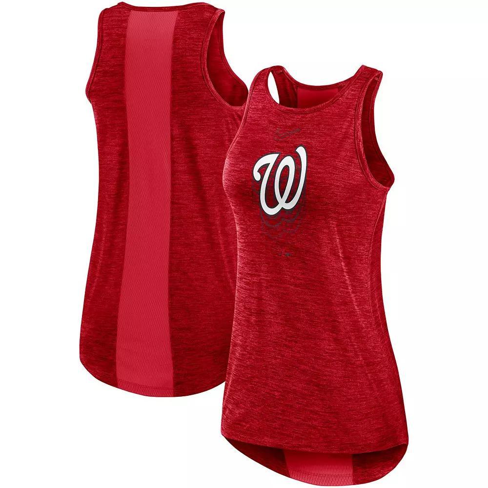 Women's Nike Red Washington Nationals Logo Fade High Neck Performance Tank Top, Size: XL Product Image