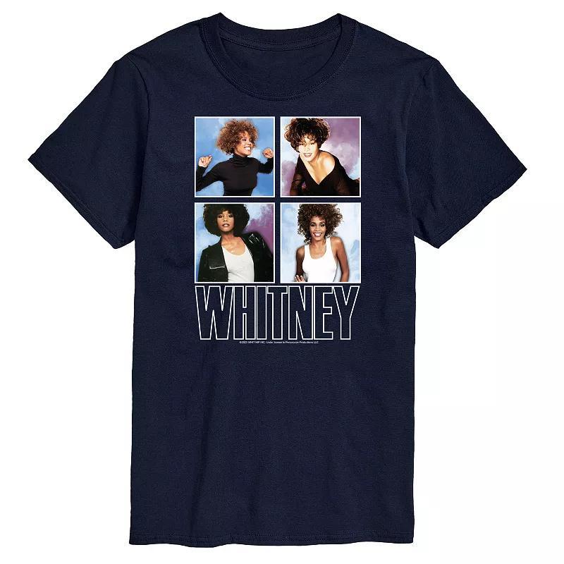 Big & Tall Whitney Houston Tee Tee, Mens Blue Product Image