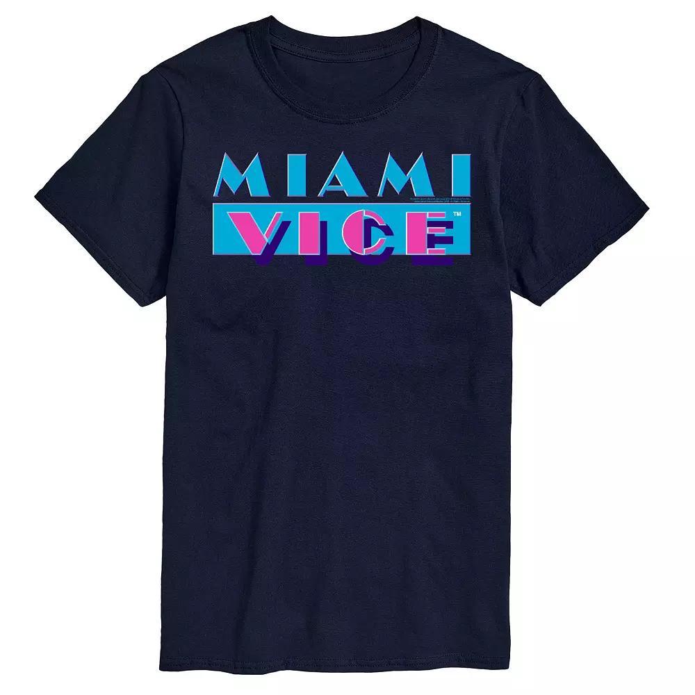 Men's Miami Vice Logo Tee, Size: Large, Blue Product Image
