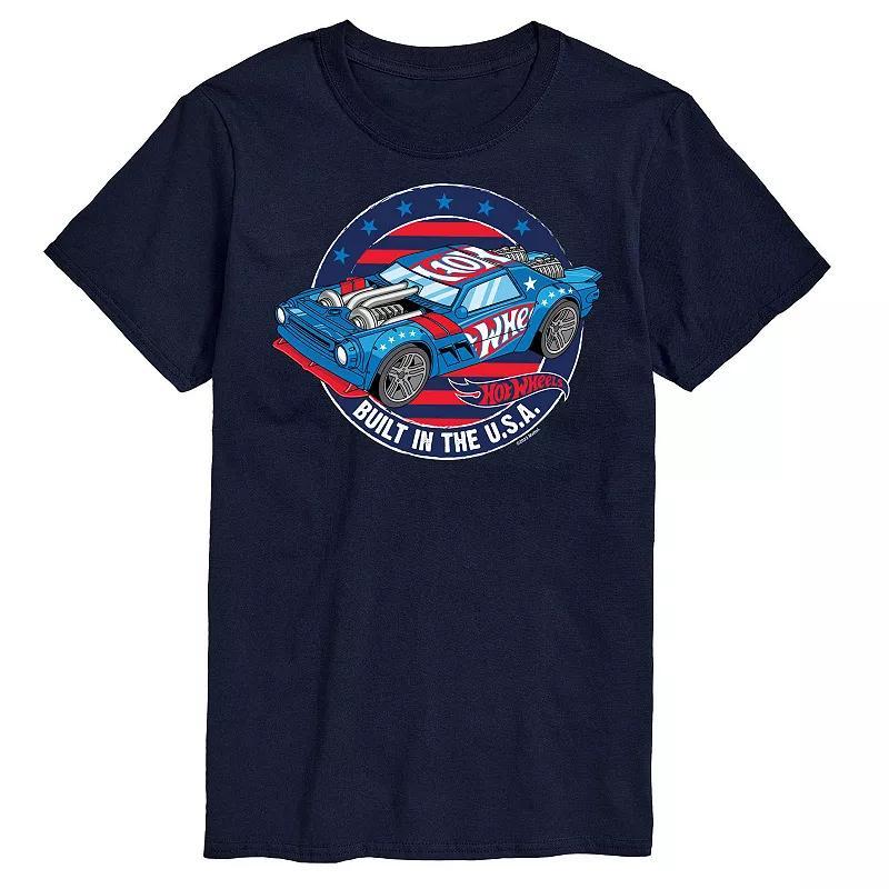 Big & Tall Hot Wheels Built In The USA Graphic Tee, Men's, Size: 3XB, Blue Product Image