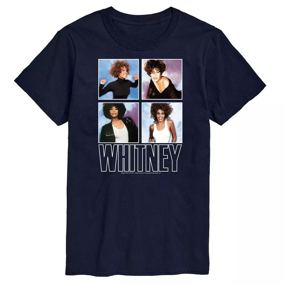 Big & Tall Whitney Houston Tee Tee, Mens Blue Product Image