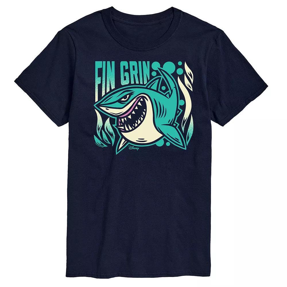 Disney / Pixars Finding Nemo Mens Fin Grin Graphic Tee Blue Product Image
