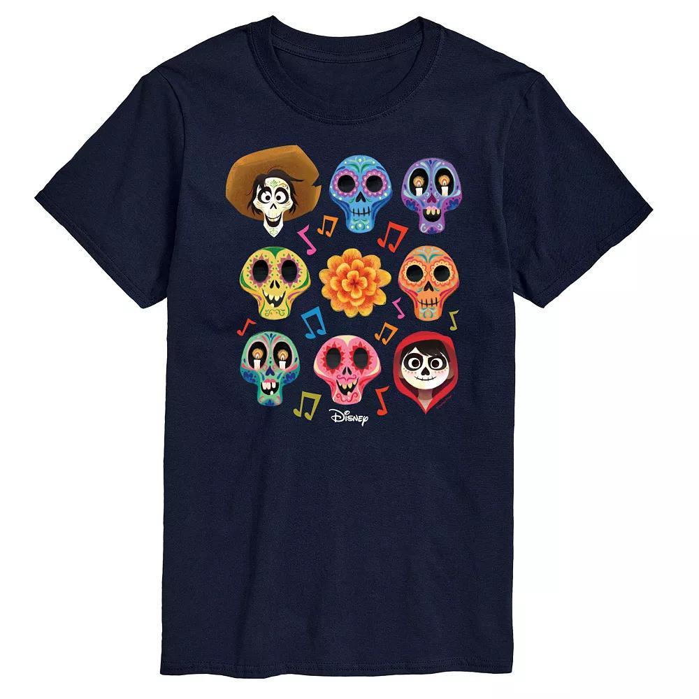 Disney's Coco Big & Tall Character Grid Graphic Tee, Men's, Size: Large Tall, Blue Product Image