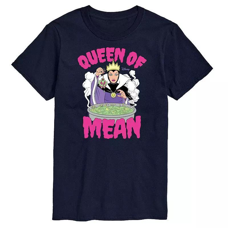 Disneys Villians Big & Tall Queen Of Mean Graphic Tee, Mens Blue Product Image