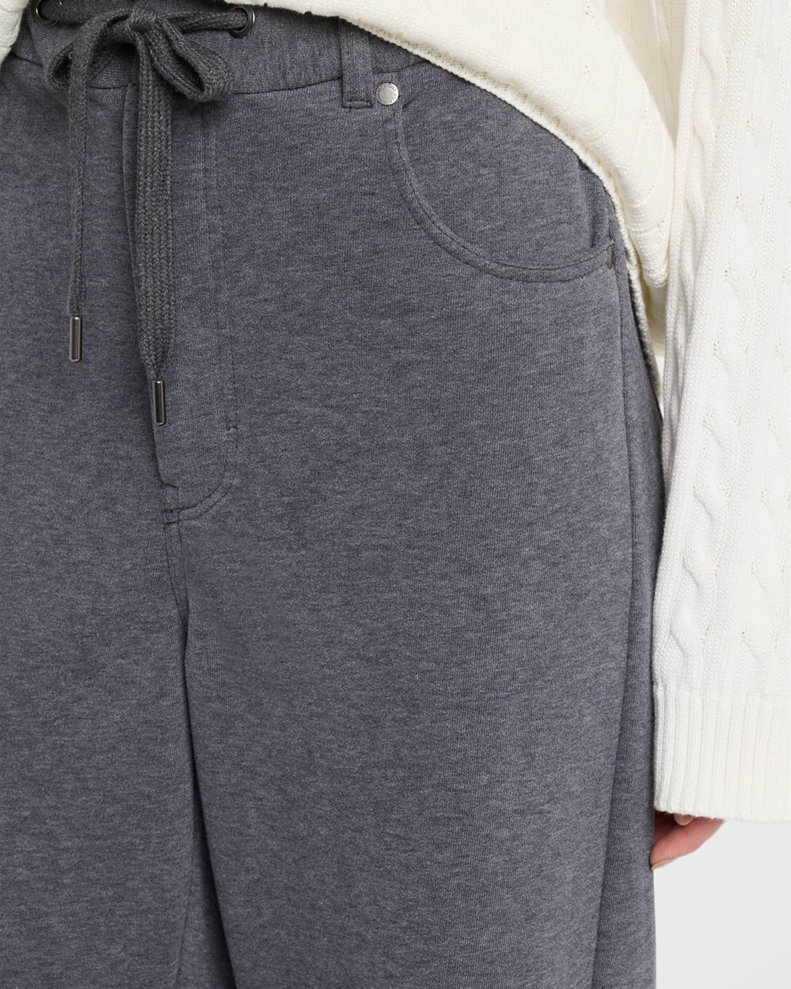 Wide-Leg Knit Trousers Product Image