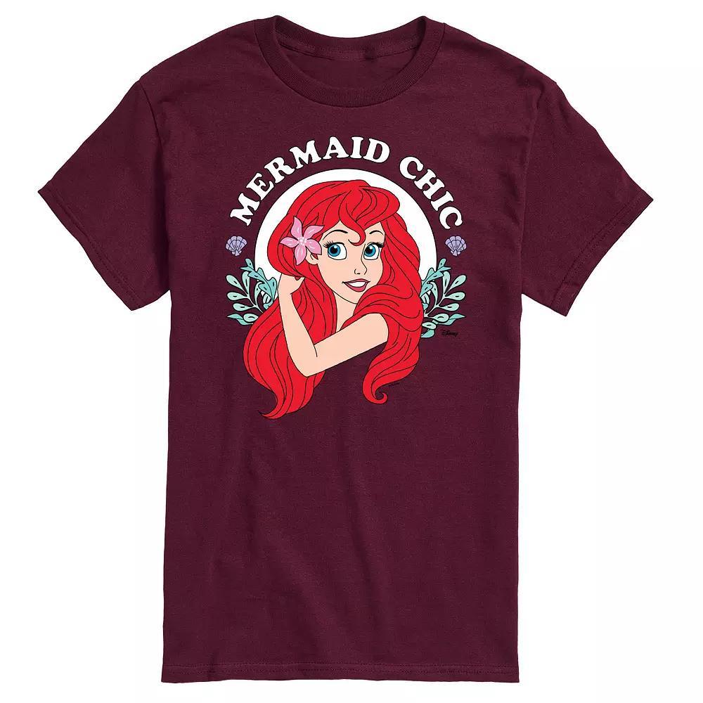 Disney's The Little Mermaid Men's Mermaid Chic Tee, Size: Medium, Purple Product Image