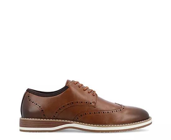 VANCE Ozzy Men's Wingtip Tru Comfort Foam Hybrid Dress Shoes, Size: 10, Red Product Image