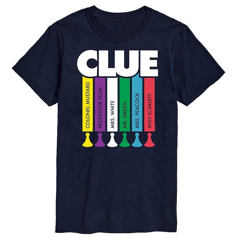 Men's Clue Logo Characters Graphic Tee, Size: Large, Black Product Image