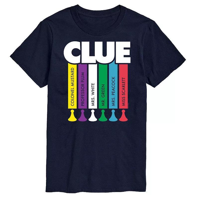 Men's Clue Logo Characters Graphic Tee, Size: Large, Black Product Image