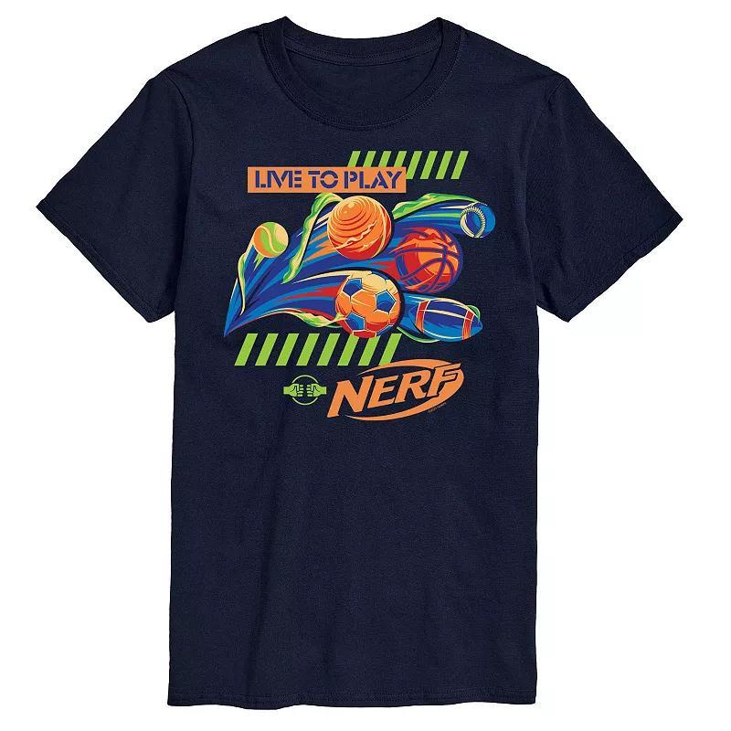 Big & Tall Friends Logo With Cornucopia Graphic Tee, Mens Blue Product Image