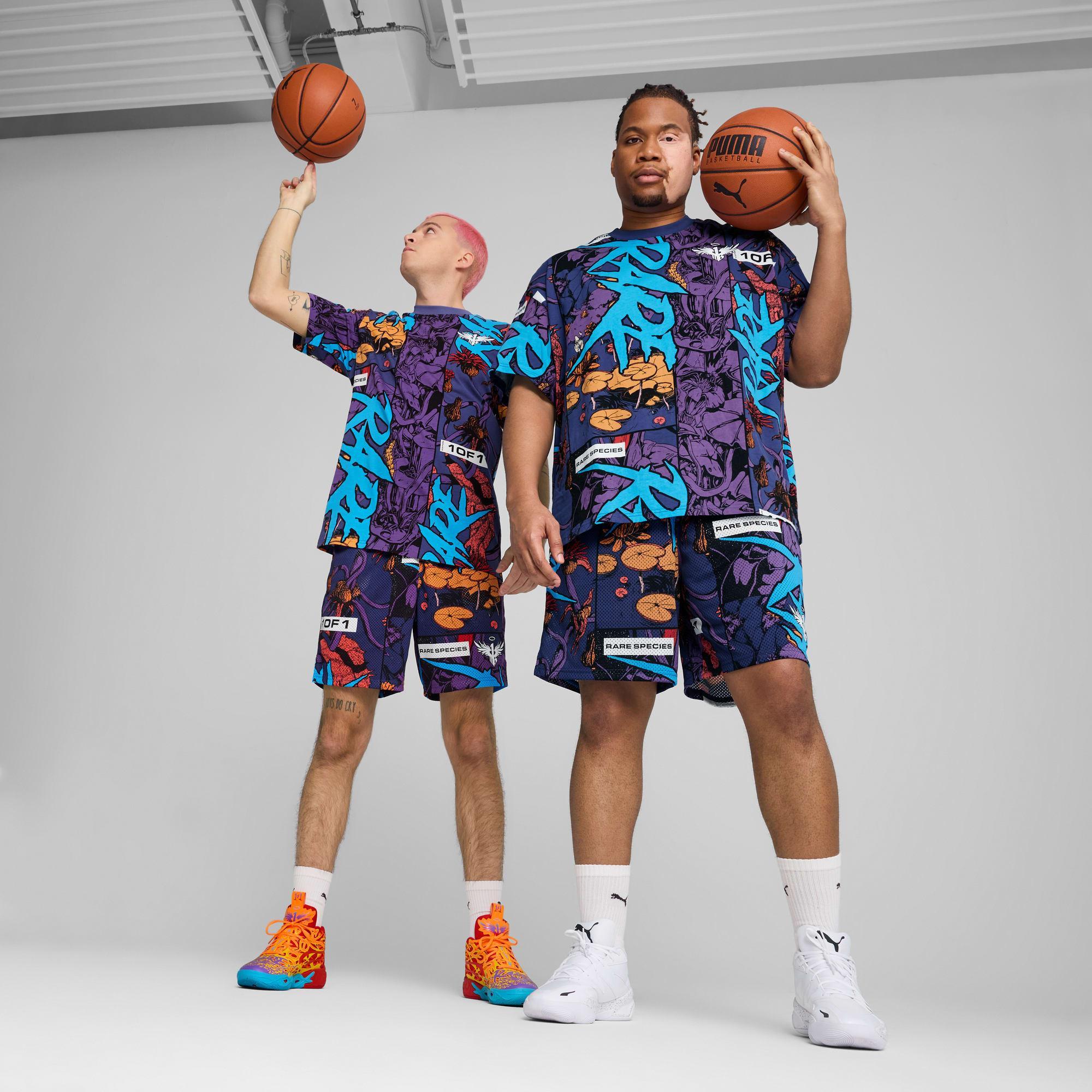 PUMA x LAMELO BALL Phoenix Men's Shorts in Blue Crystal/Aop Product Image