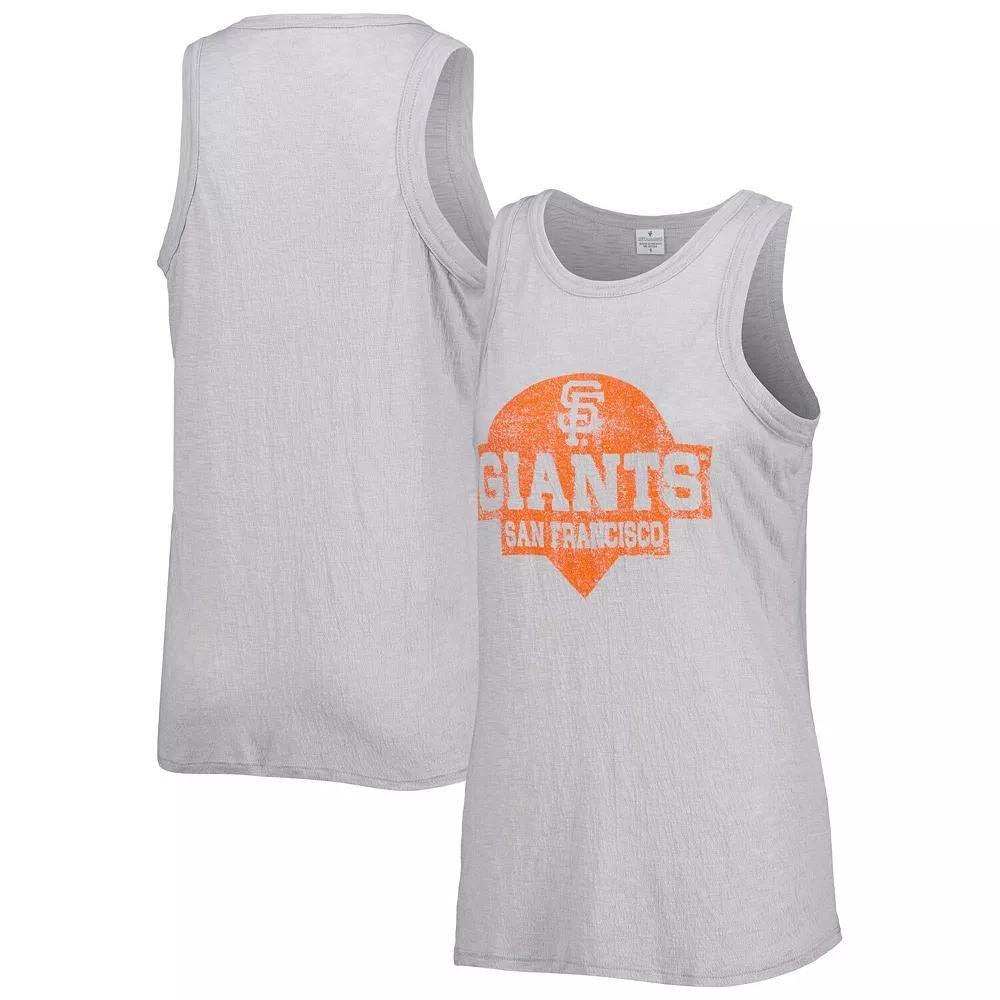 Women's Soft as a Grape Gray San Francisco Giants Tri-Blend Tank Top, Size: 2XL, Grey Product Image