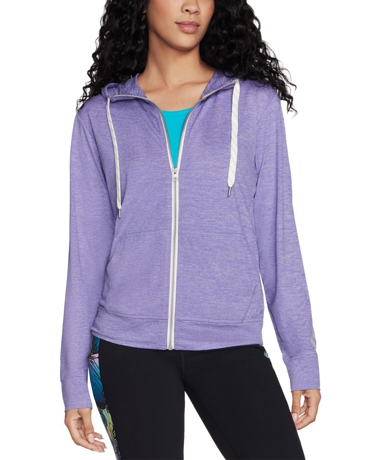 Skechers Womens Active Go Dri Swift Full-Zip Hoodie - Pink Cosmos Product Image
