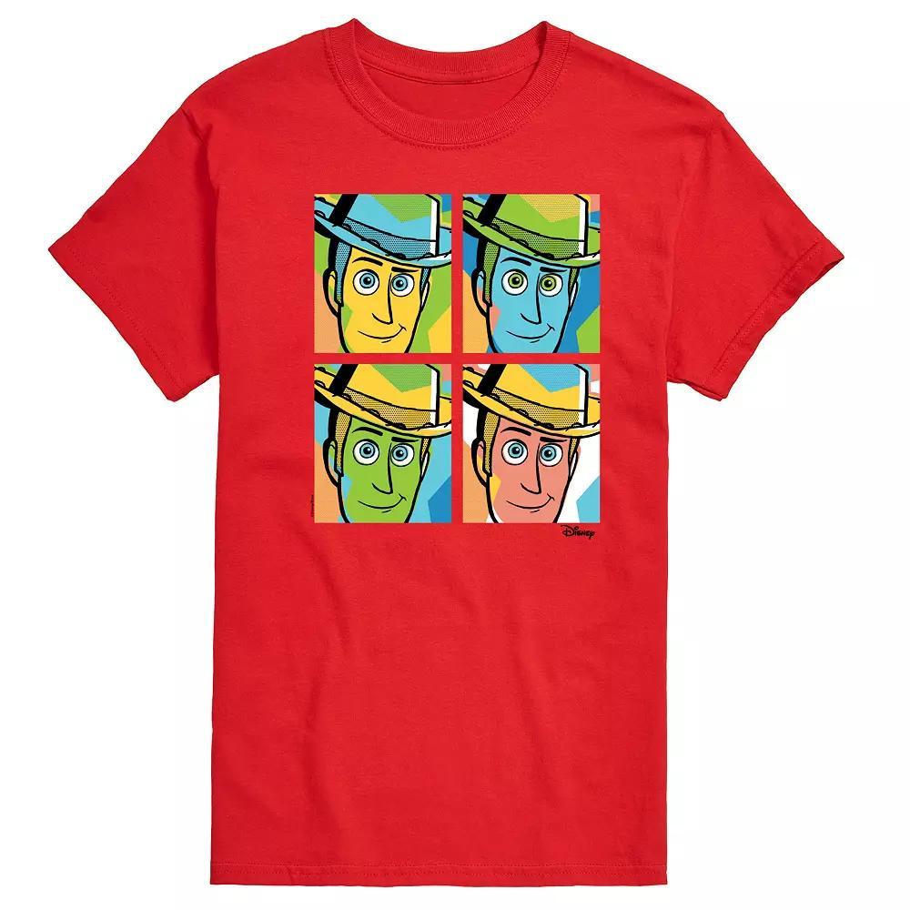 Disney / Pixars Toy Story Woody Mens Grid Graphic Tee Product Image
