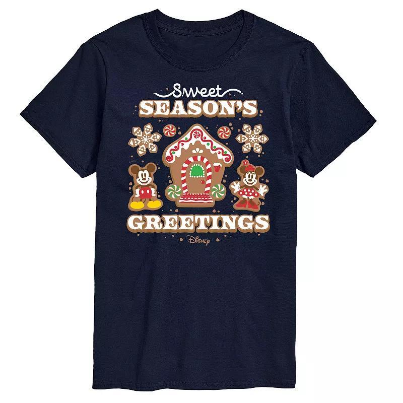 Disney's Mickey & Minnie Mouse Men's Sweet Seasons Greetings Graphic Tee, Size: XXL, Red Product Image