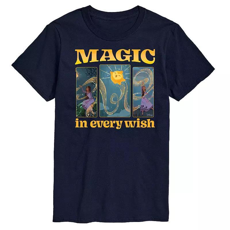 Disneys Wish Asha & Star Mens Magic In Every Wish Graphic Tee Product Image