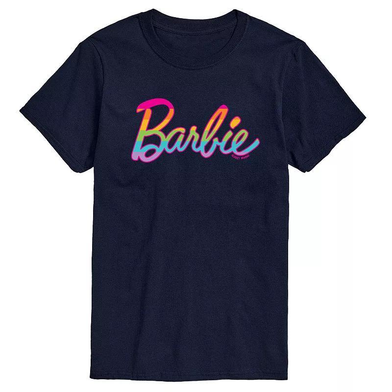 Men's Barbie Pride Rainbow Tee, Size: XXL, Black Product Image