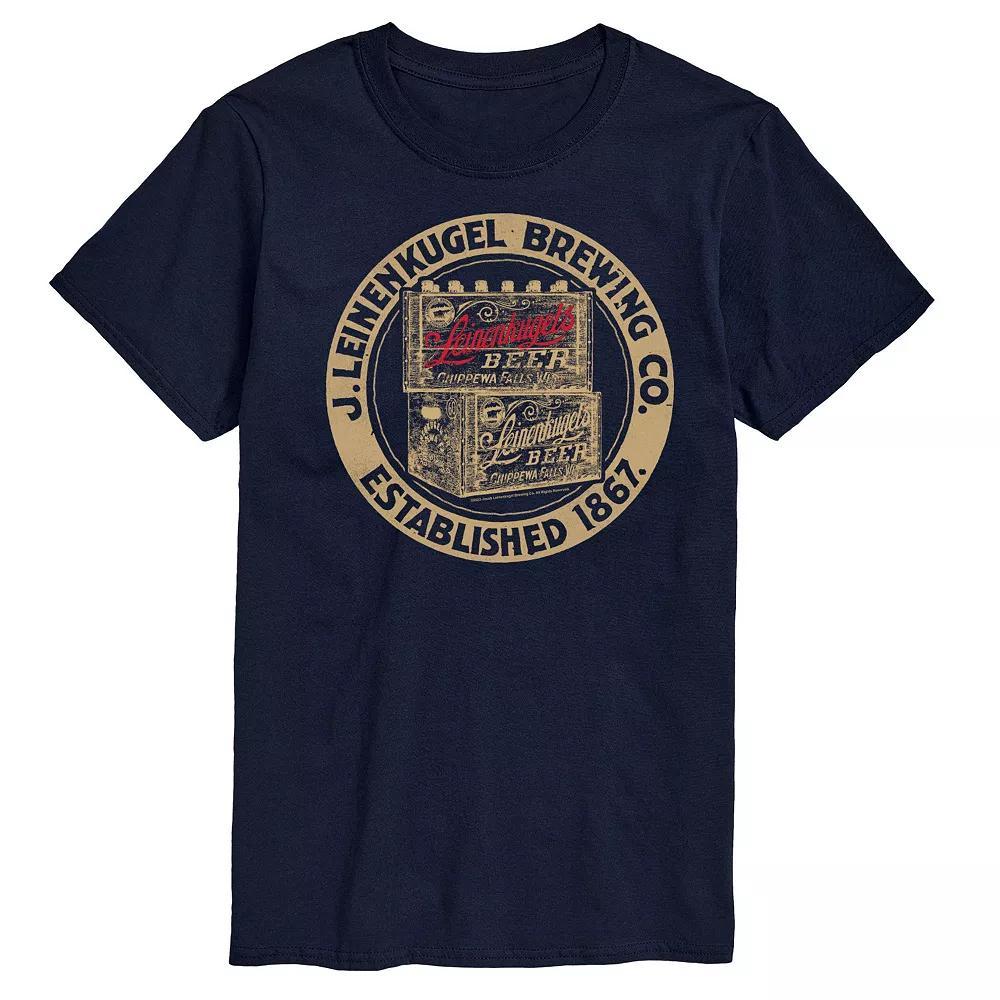 Mens Leinenkugel Beer Case Graphic Tee Blue Product Image