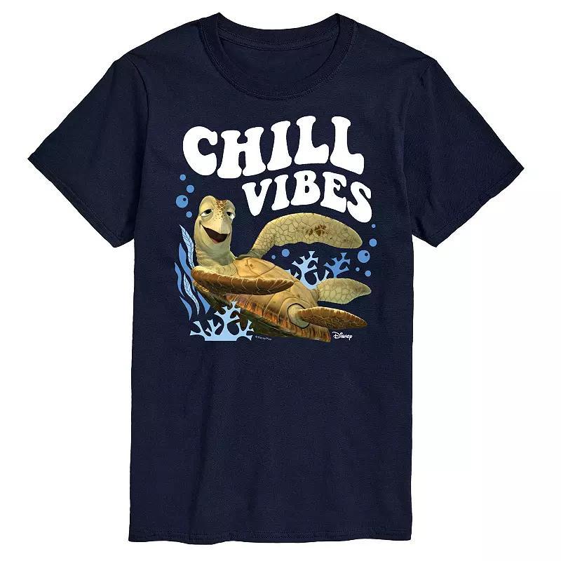 Disney/Pixar Finding Nemo Mens Chill Vibes Graphic Tee Blue Product Image