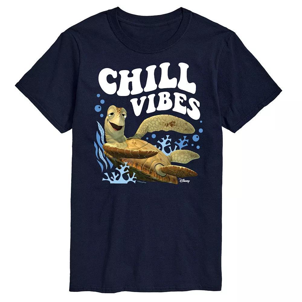 Disney/Pixar Finding Nemo Mens Chill Vibes Graphic Tee Blue Product Image
