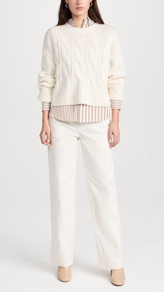 Sablyn Cable Knit Cashmere Sweater | Shopbop Product Image