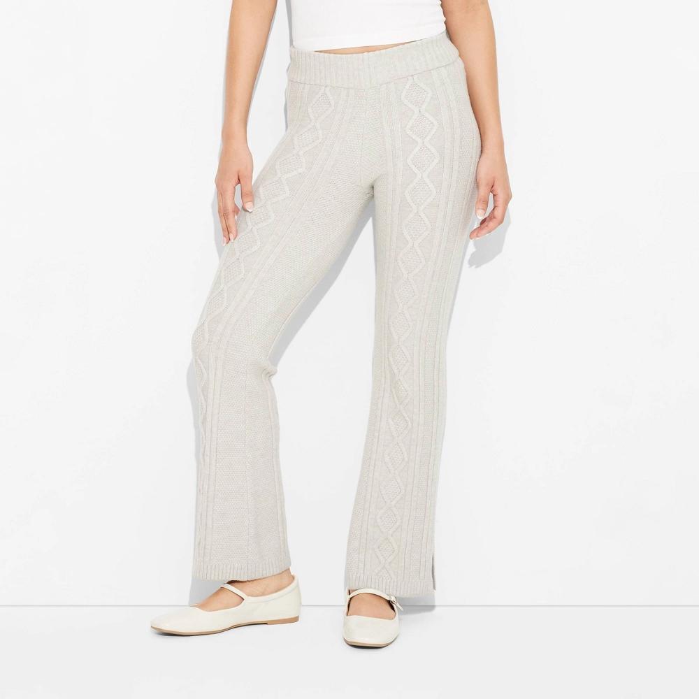 Womens Mid-Rise Cable Pants - Wild Fable Light Product Image